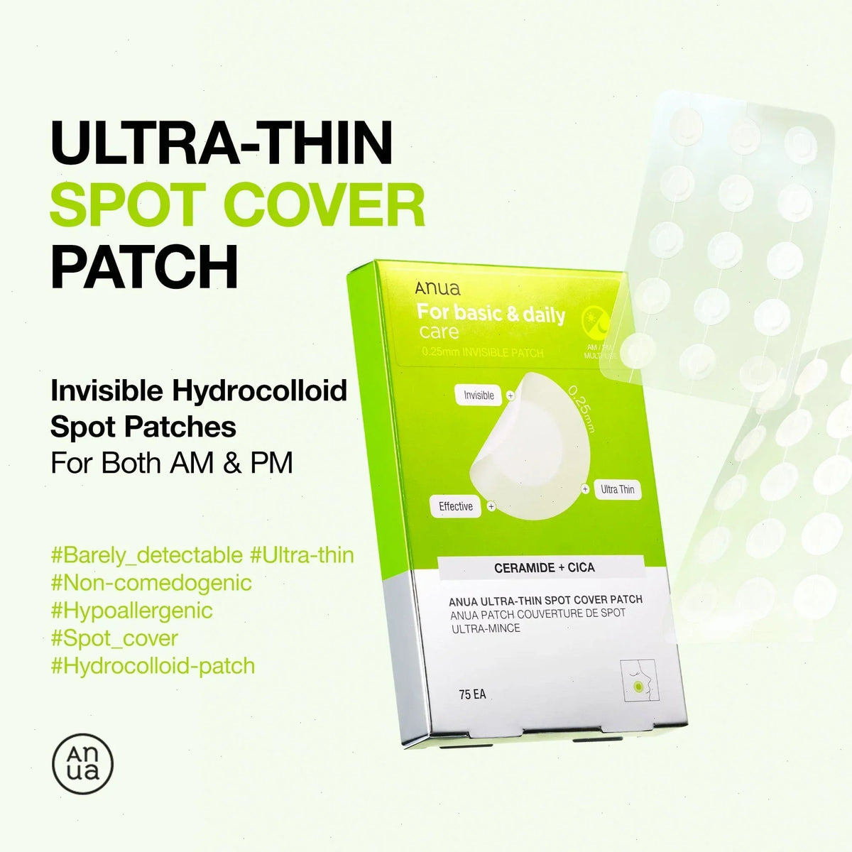 Ultra-Thin Spot Cover Patch